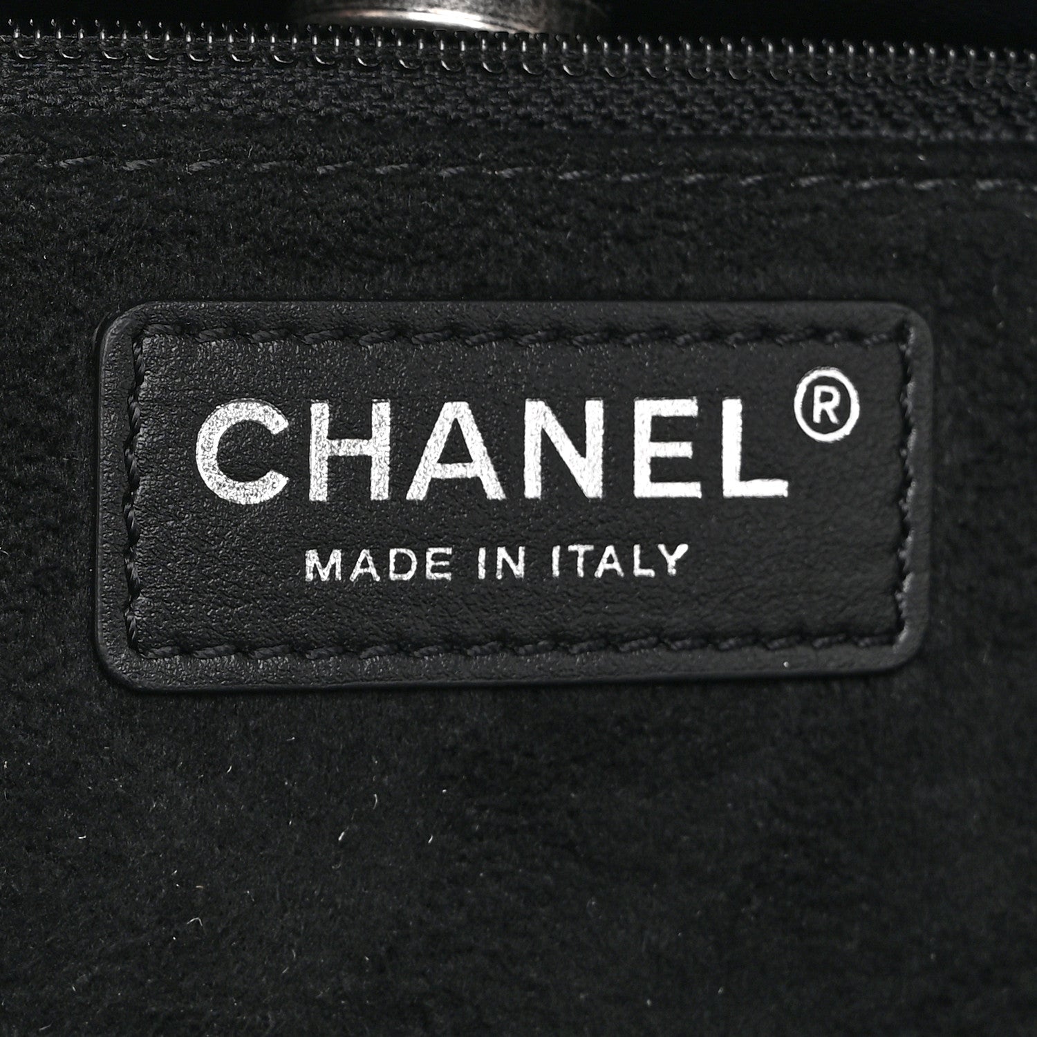 Chanel Caviar Small Studded Deauville Tote Black