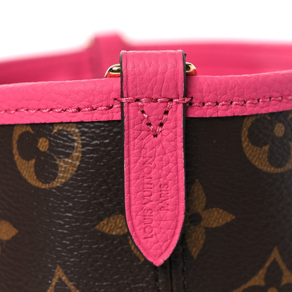 Louis Vuitton Monogram Neverfull Inside Out Bandouliere BB Rose Pondichery