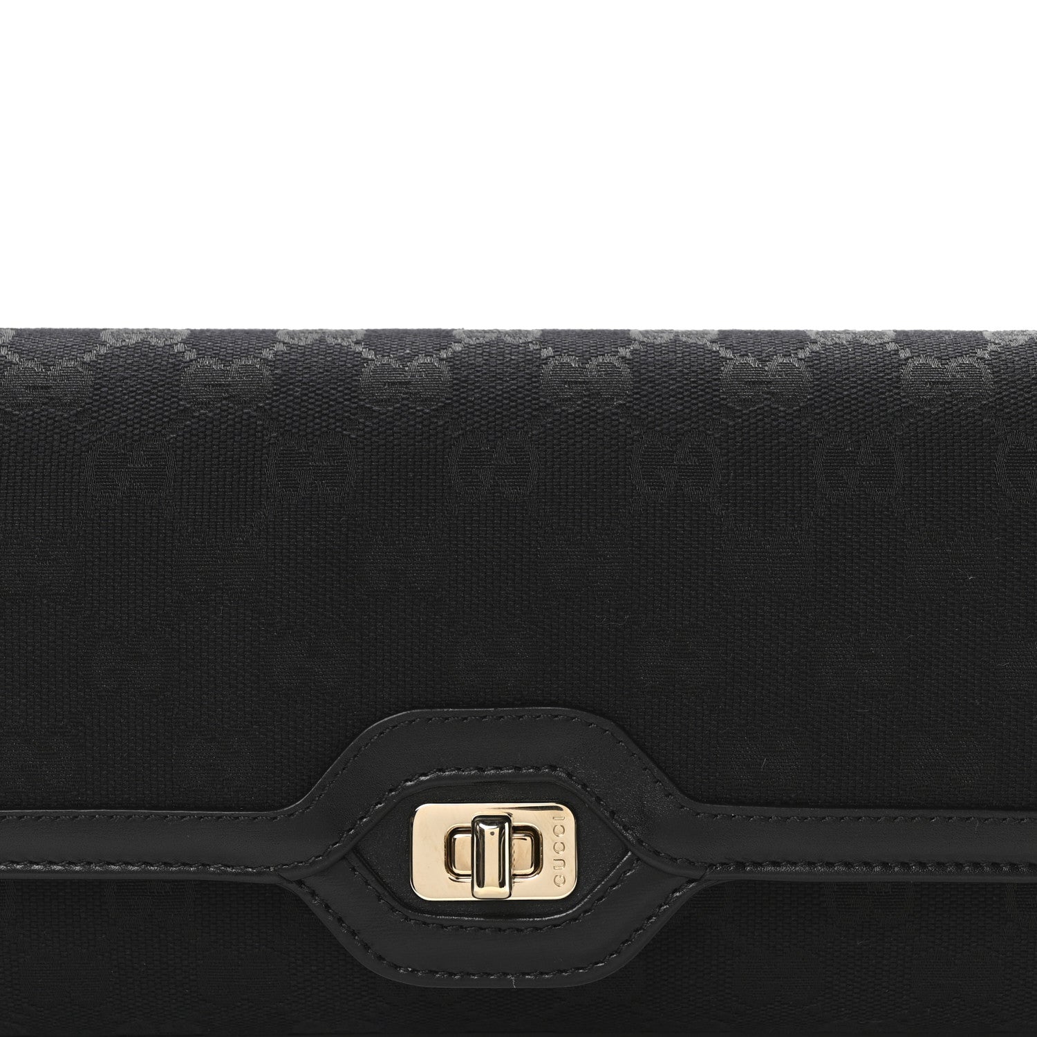 Gucci GG Monogram Small Luce Shoulder Bag Black