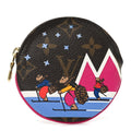 Louis Vuitton Monogram 2018 Christmas Animation Round Coin Purse