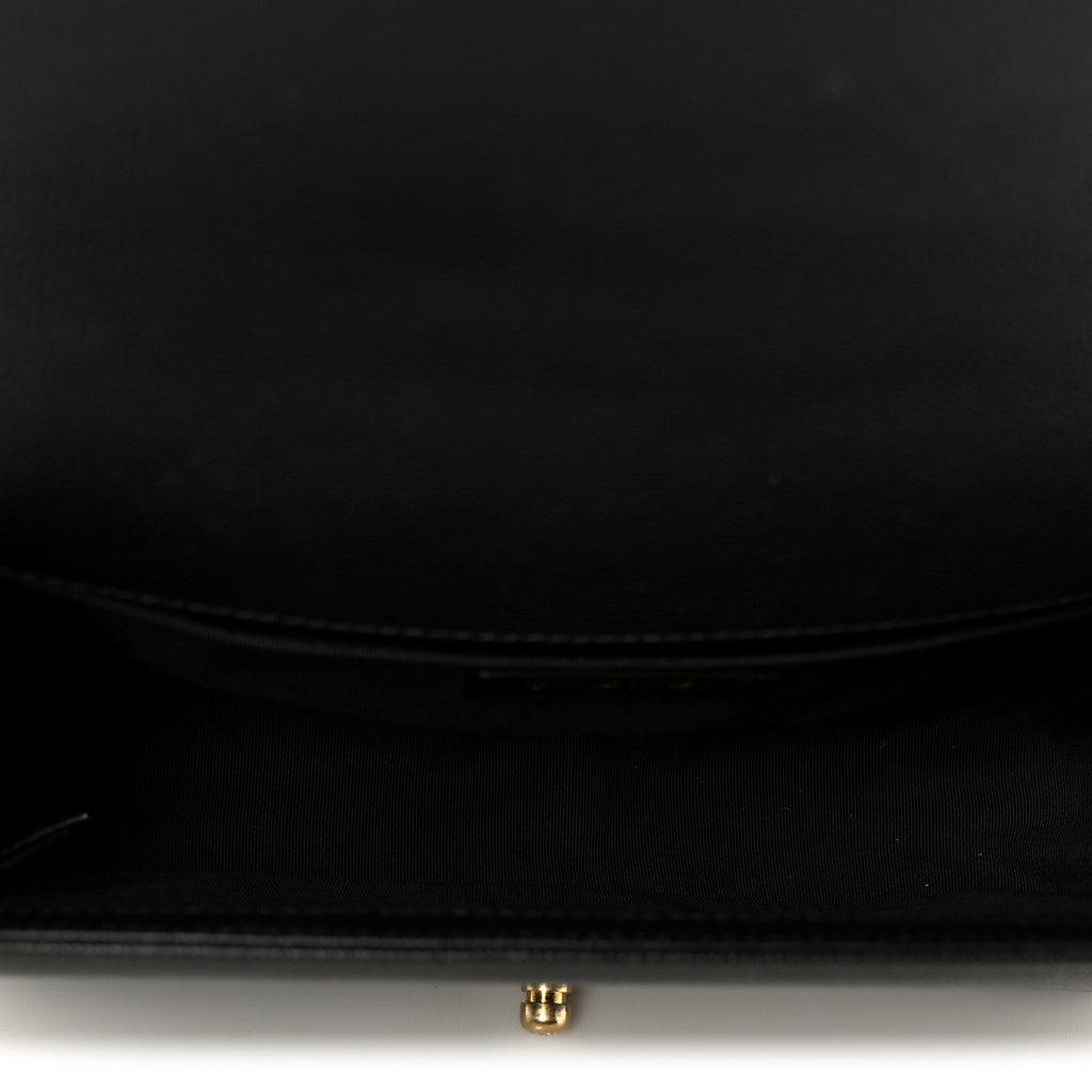 Chanel Caviar Quilted Medium Boy Flap Black