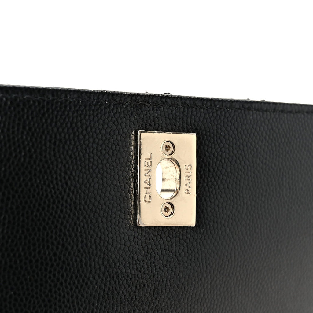 Chanel Caviar Quilted Extra Mini Coco Handle Flap Black