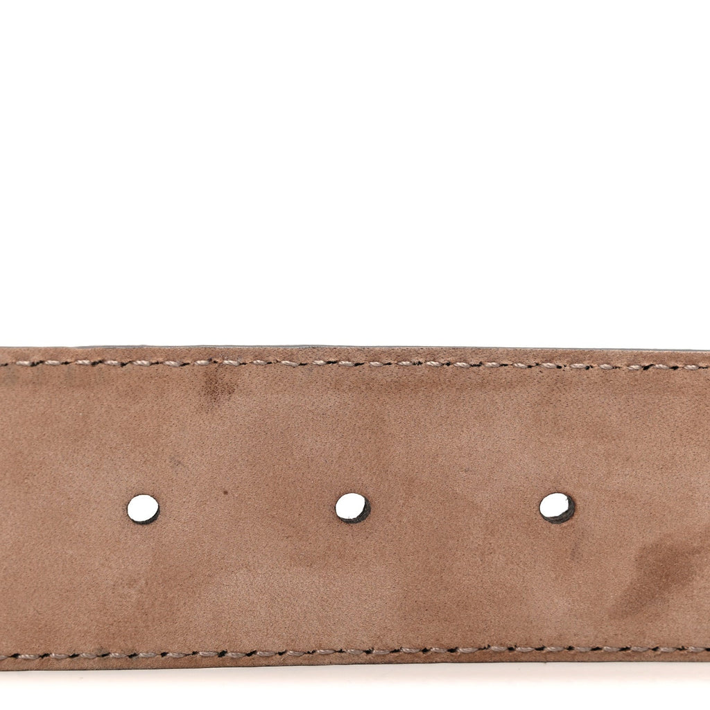 Gucci Calfskin Interlocking G Belt 95 38 Dark Brown