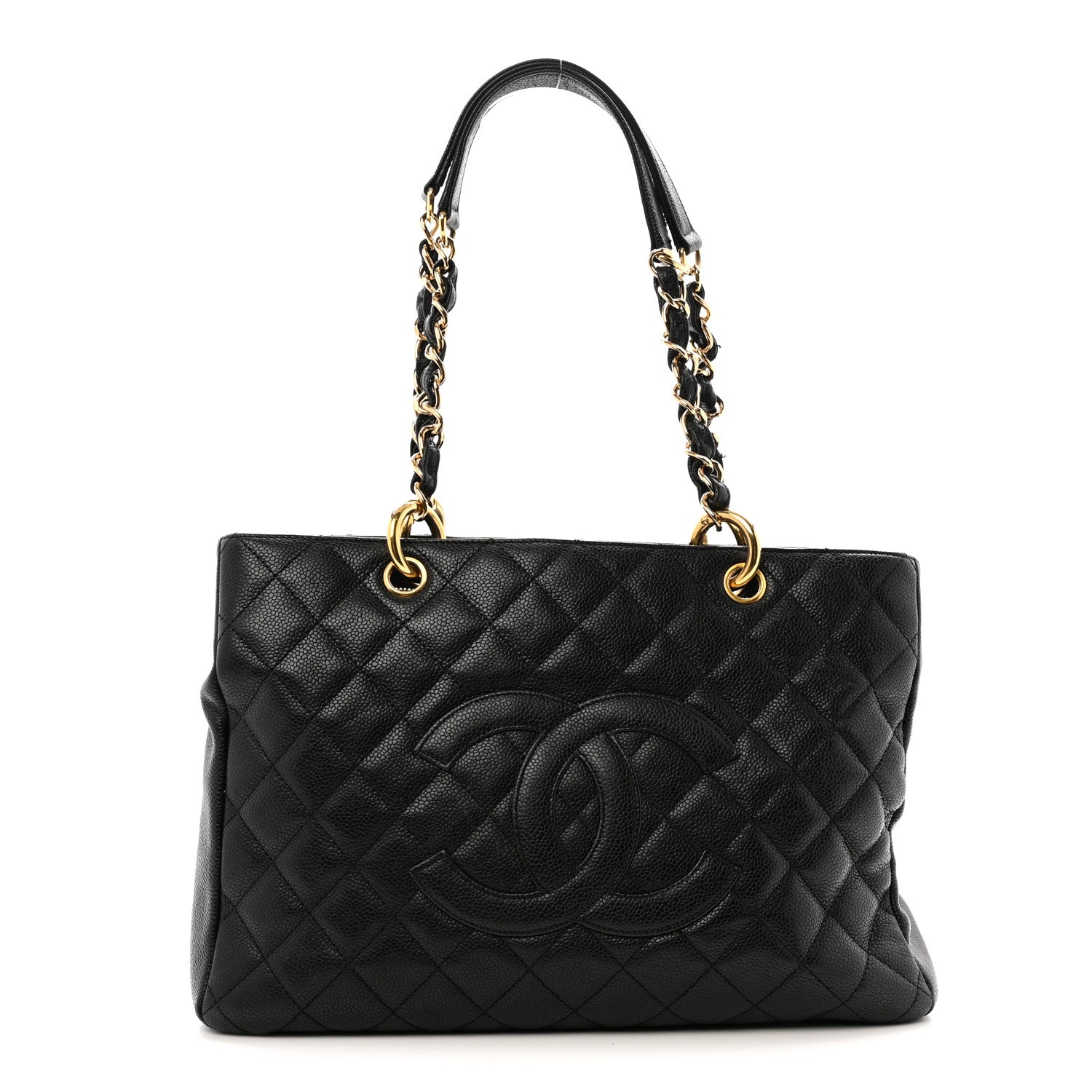 Chanel Caviar Quilted Grand Shopping Tote GST Black