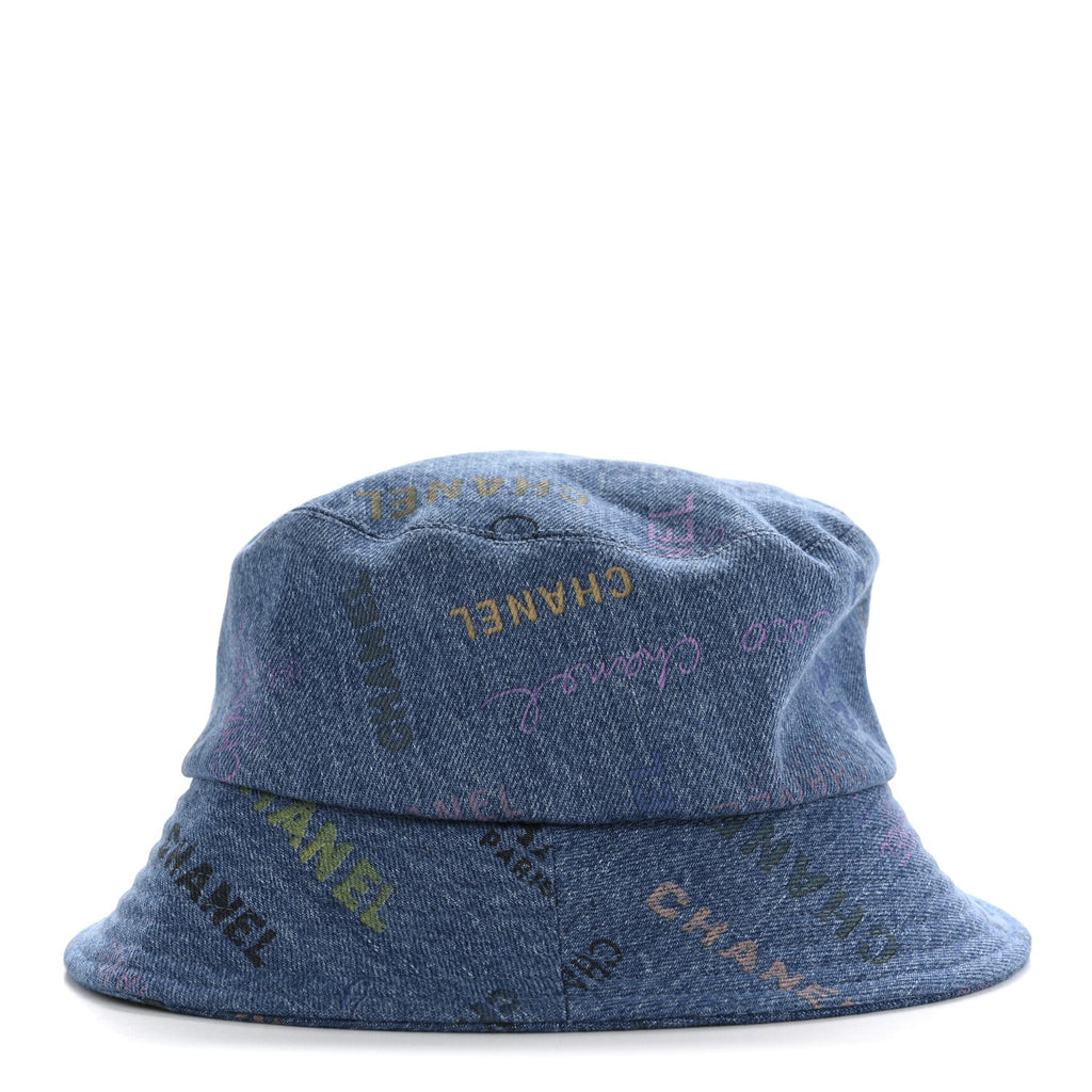 Denim Mood Cloche Bucket Hat L Blue