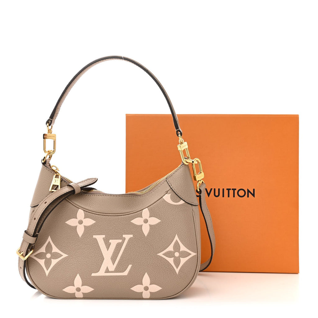 Louis Vuitton Empreinte Monogram Giant Bagatelle NM Tourterelle Creme