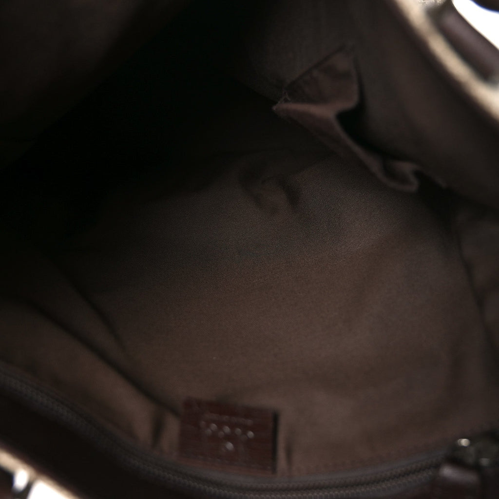 Gucci GG Plus Monogram Small Vertical Tote Dark Brown