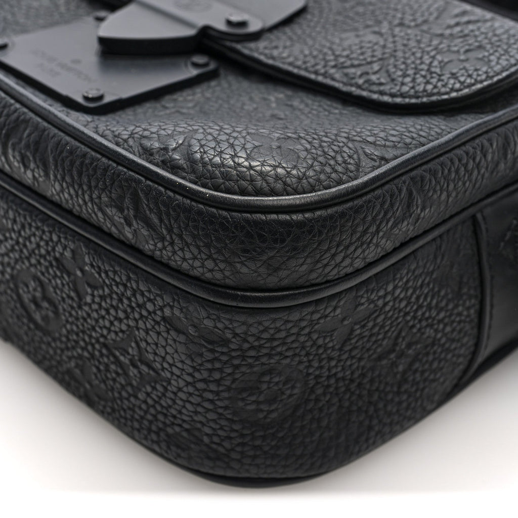 Louis Vuitton Taurillon Monogram S Lock Messenger Black