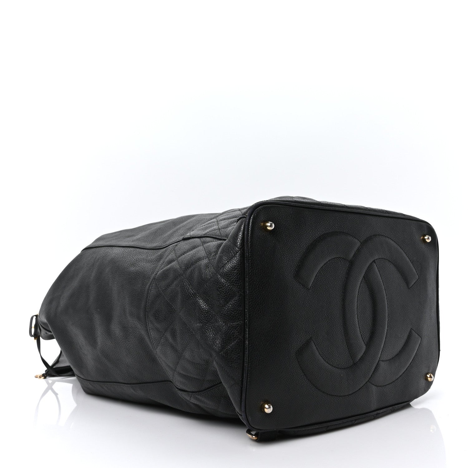 Chanel Caviar Quilted Drawstring Backpack Black