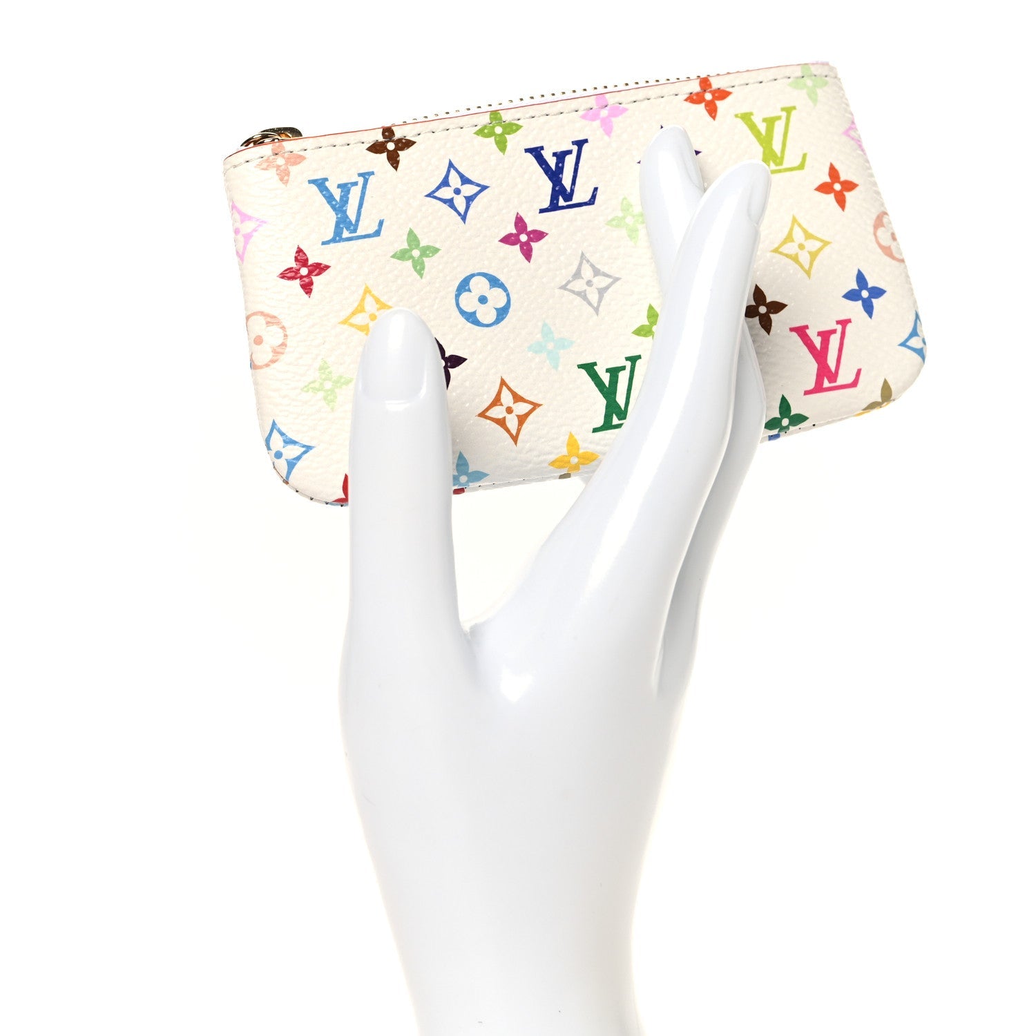 Louis Vuitton LV X TM Monogram Multicolor Key Pouch White