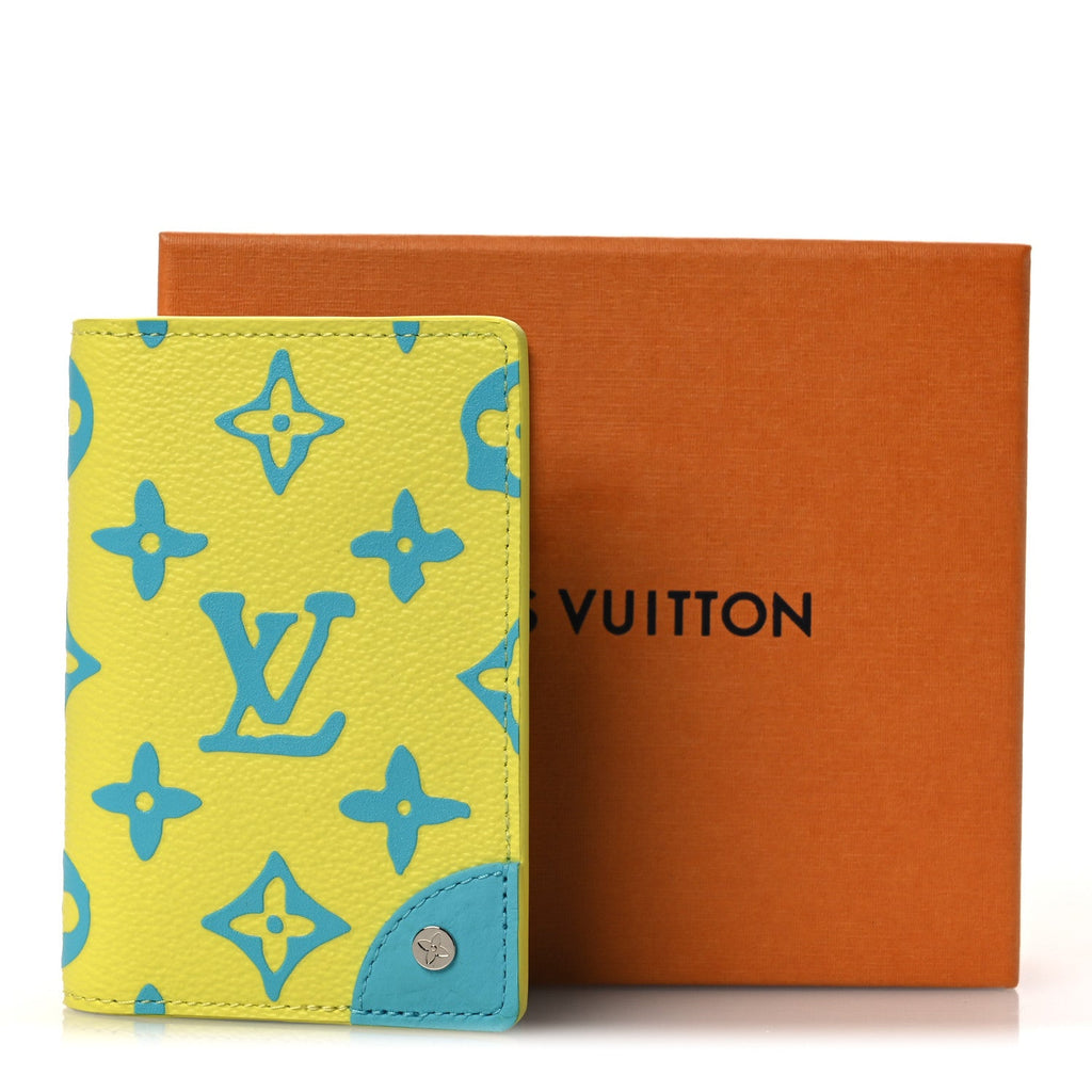 Louis Vuitton Monogram Playground Pocket Organizer Lime