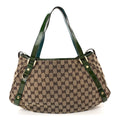 Gucci Monogram Patent Medium Abbey Shoulder Bag Blue