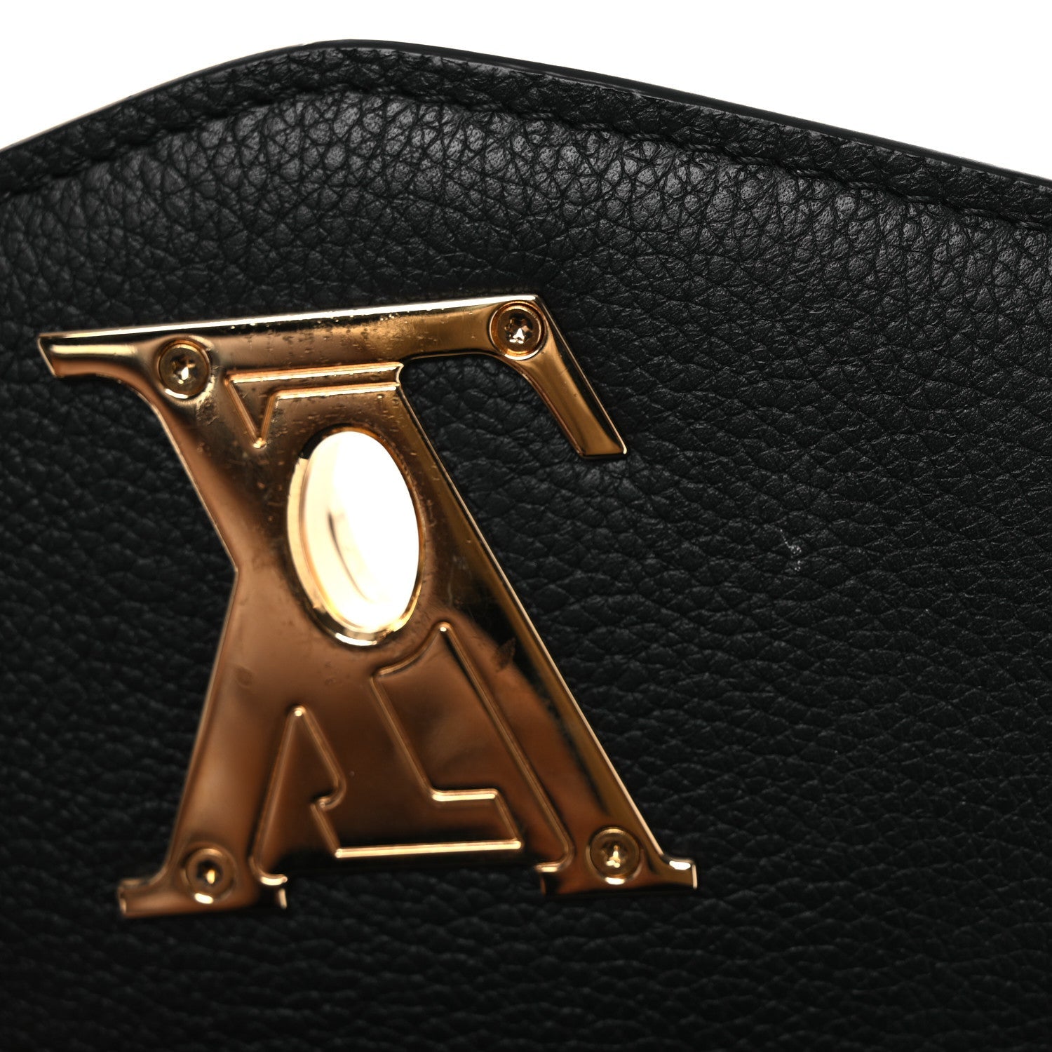 Louis Vuitton Grained Calfskin Lockme Oxford Black
