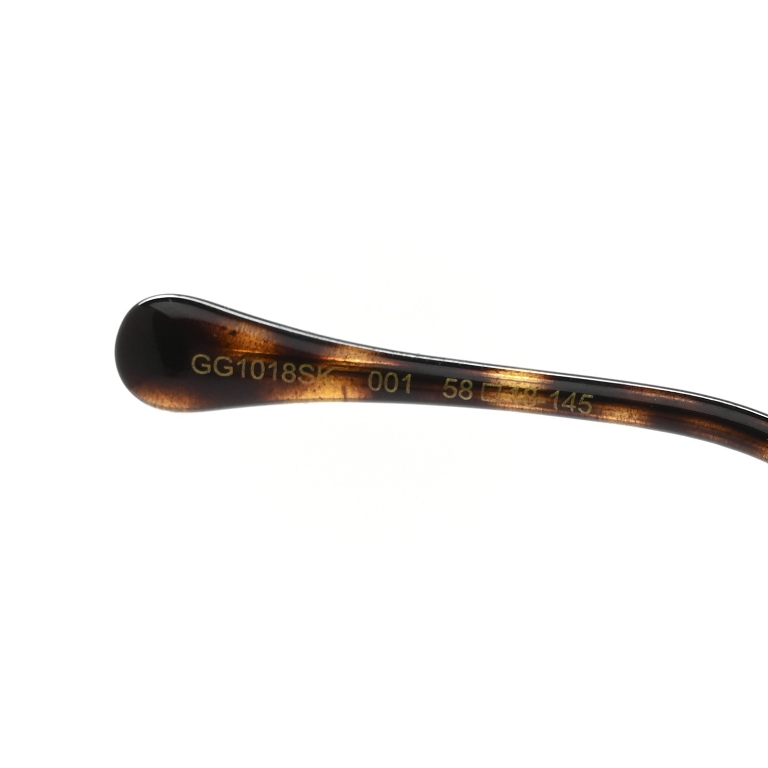 Gucci Metal Horsebit Square Frame Sunglasses GG1018SK Gold