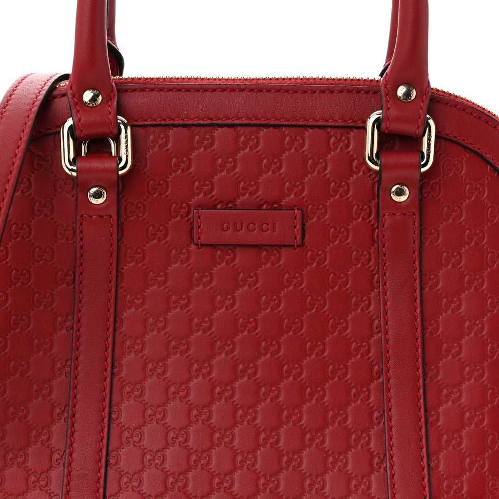 Gucci Soft Microguccissima Mini Dome Bag Rosso