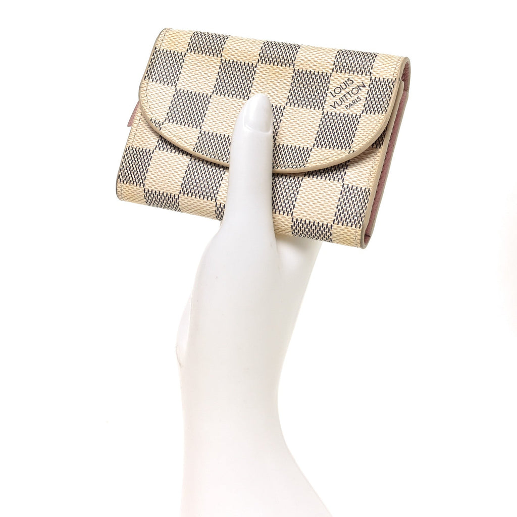 Louis Vuitton Damier Azur Rosalie Coin Purse Rose Ballerine