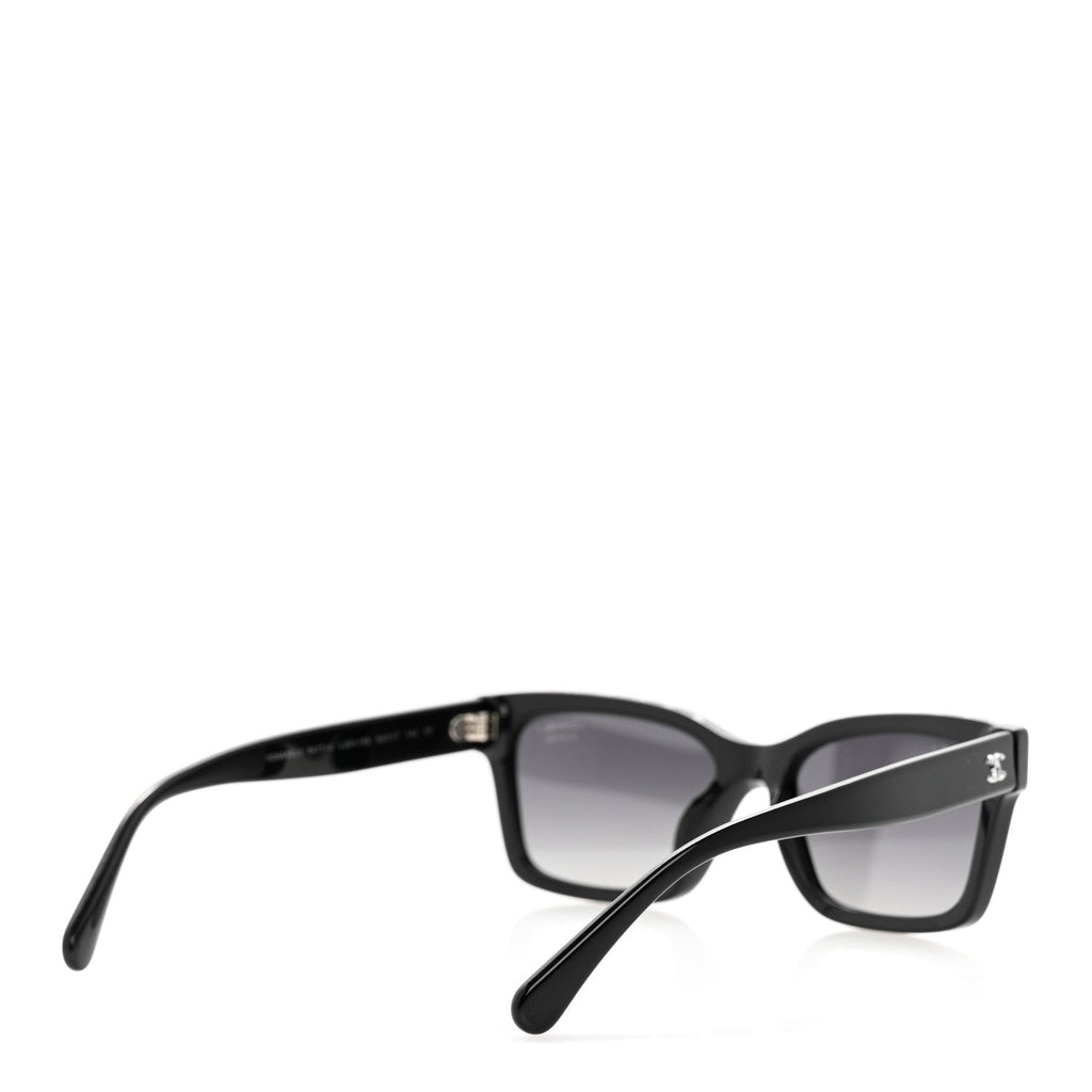 Acetate Polarized Square Sunglasses 5417-A Black
