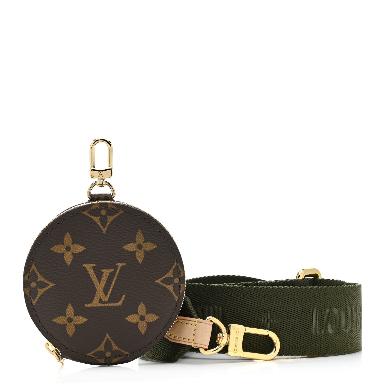Louis Vuitton Monogram Multi Pochette Accessories Bandouliere Shoulder Strap Kaki