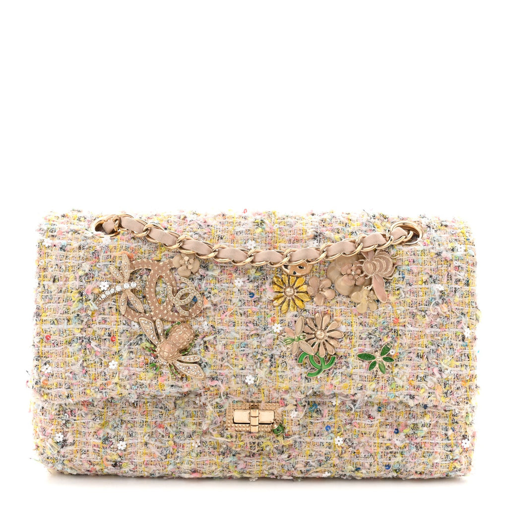 Chanel Tweed Garden Party 2.55 Reissue 225 Flap Multicolor