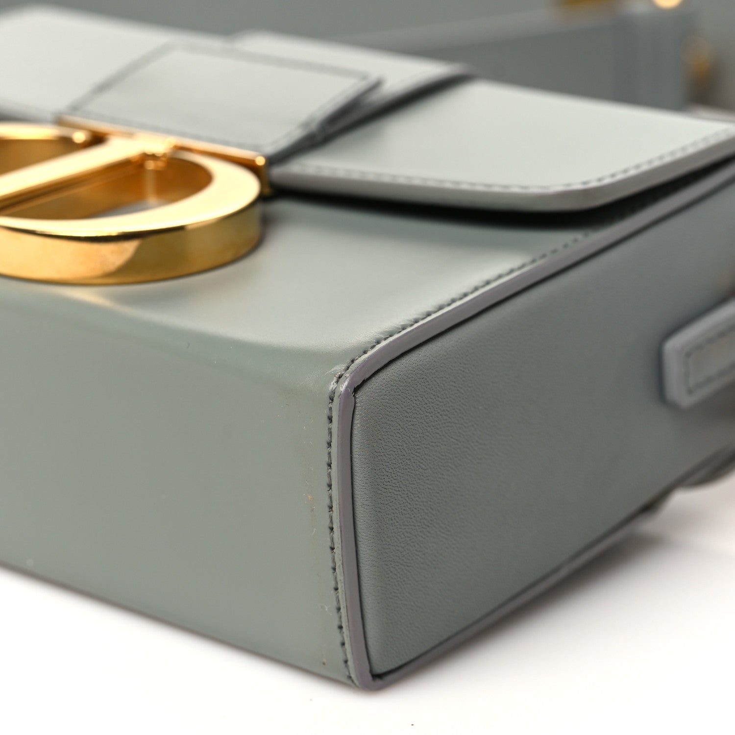 Christian Dior Box Calfskin 30 Montaigne Box Bag Gray