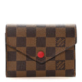 Louis Vuitton Damier Ebene Victorine Wallet Red