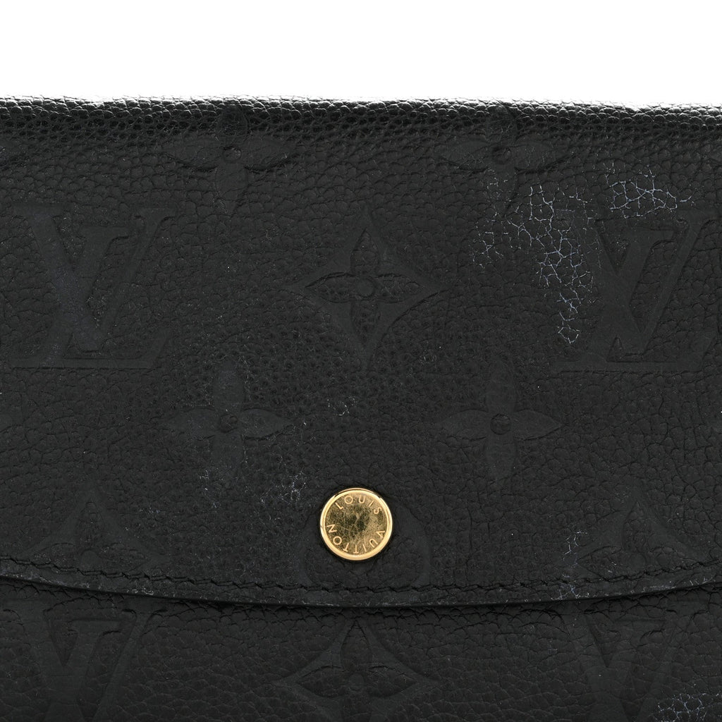 Louis Vuitton Empreinte Emilie Wallet Black Dune