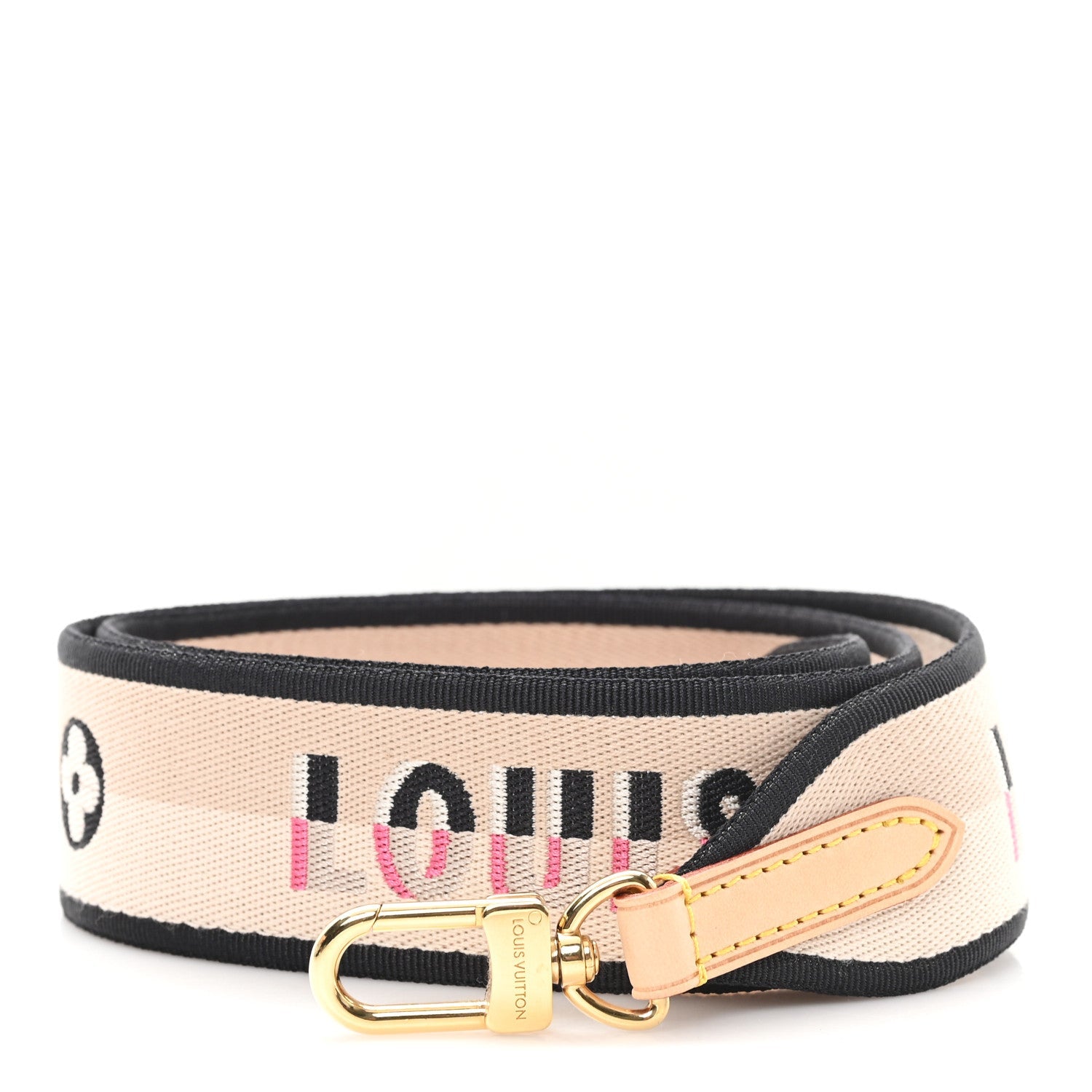 Louis Vuitton Jacquard Speedy Bandouliere 20 Shoulder Strap Black