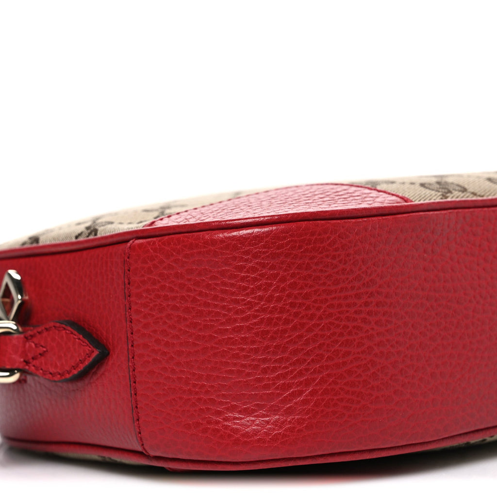 Gucci Monogram Mini Bree Messenger Bag Red