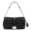 Christian Dior Patent Cannage New Lock Flap Black
