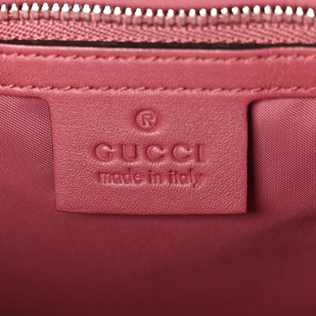 Gucci GG Supreme Monogram Blooms Medium Single Buckle Backpack Beige Multicolor Dry Rose