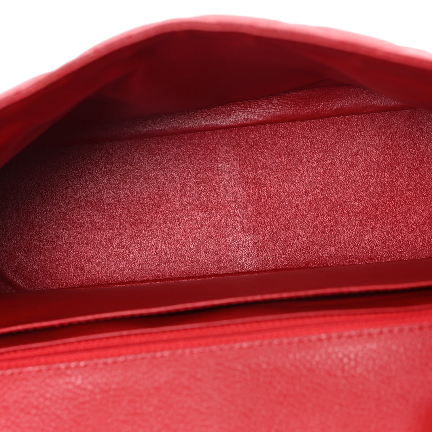 Chanel Caviar Quilted Jumbo Single Flap Red