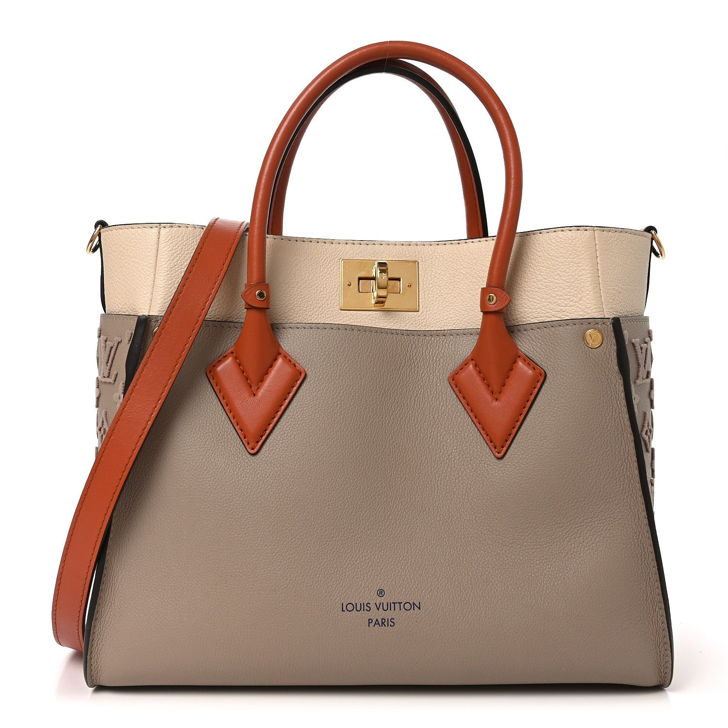 Louis Vuitton Calfskin Monogram Tufting On My Side Galet