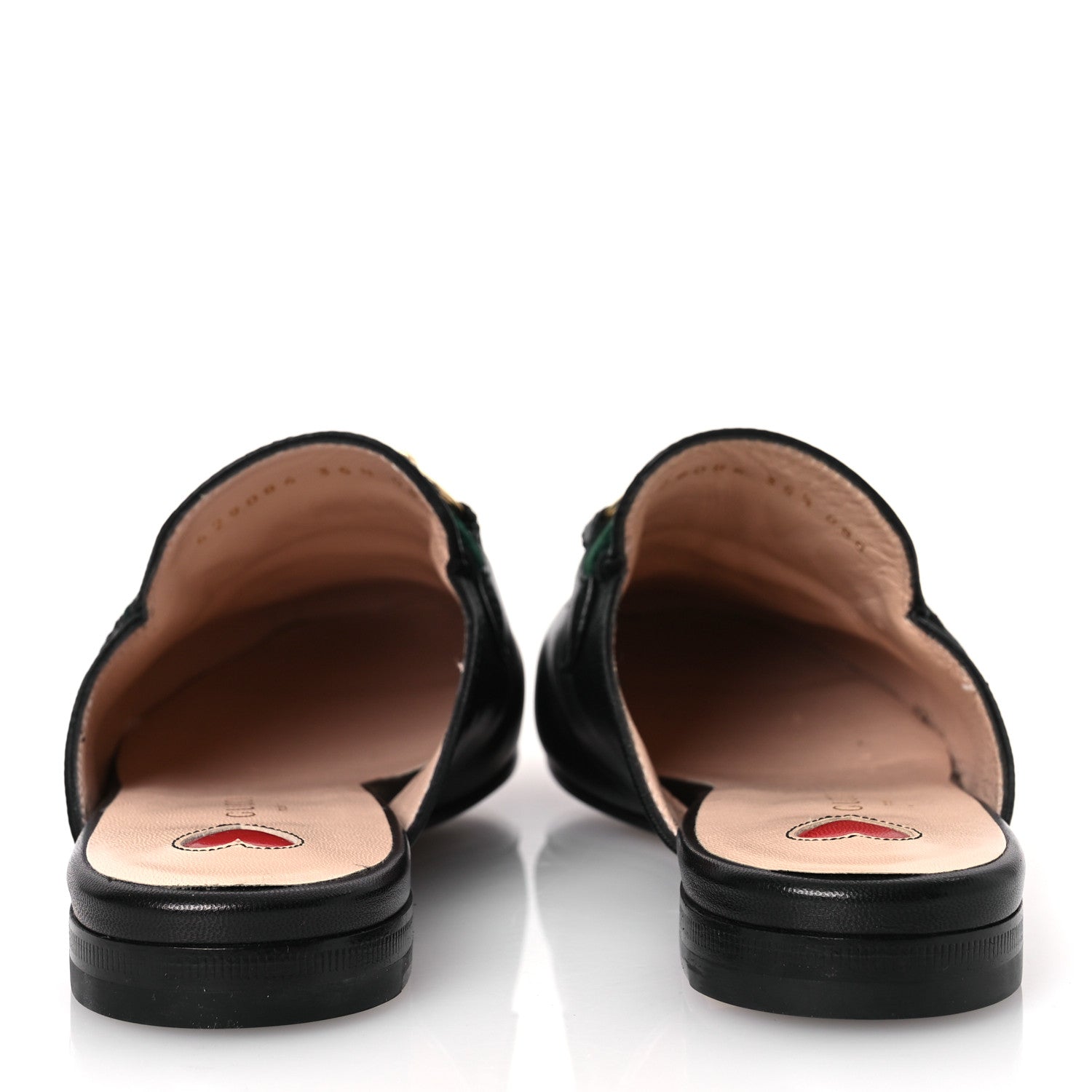 Gucci Calfskin Womens Princetown Slippers 35.5 Black