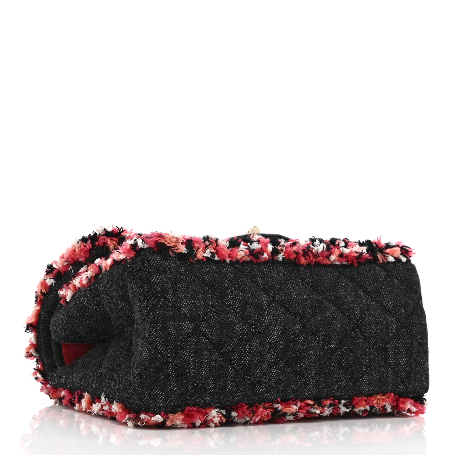 Chanel Denim Tweed 2.55 Reissue 224 Flap  Black