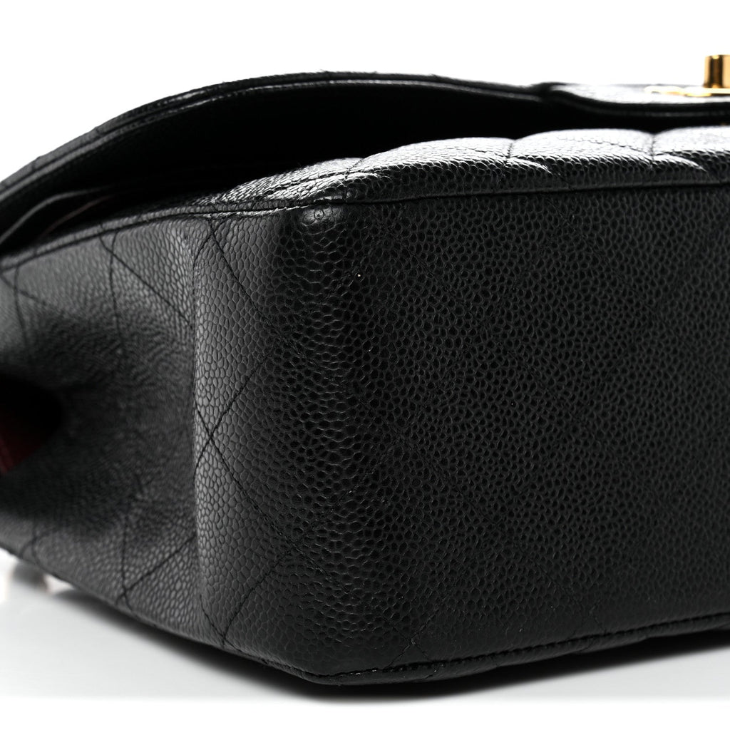 Chanel Caviar Quilted Jumbo Double Flap Black