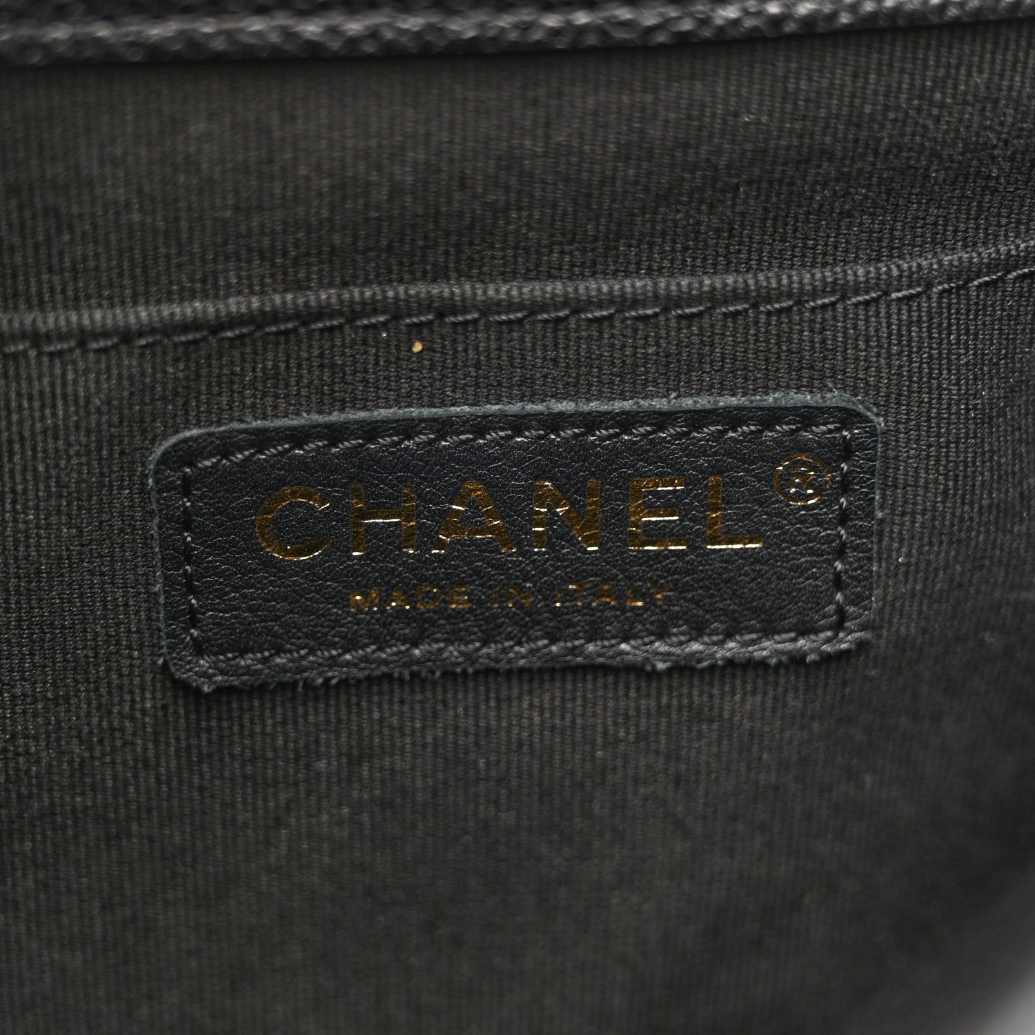Chanel Shiny Caviar Quilted Medium Duma Pockets Drawstring Backpack Black