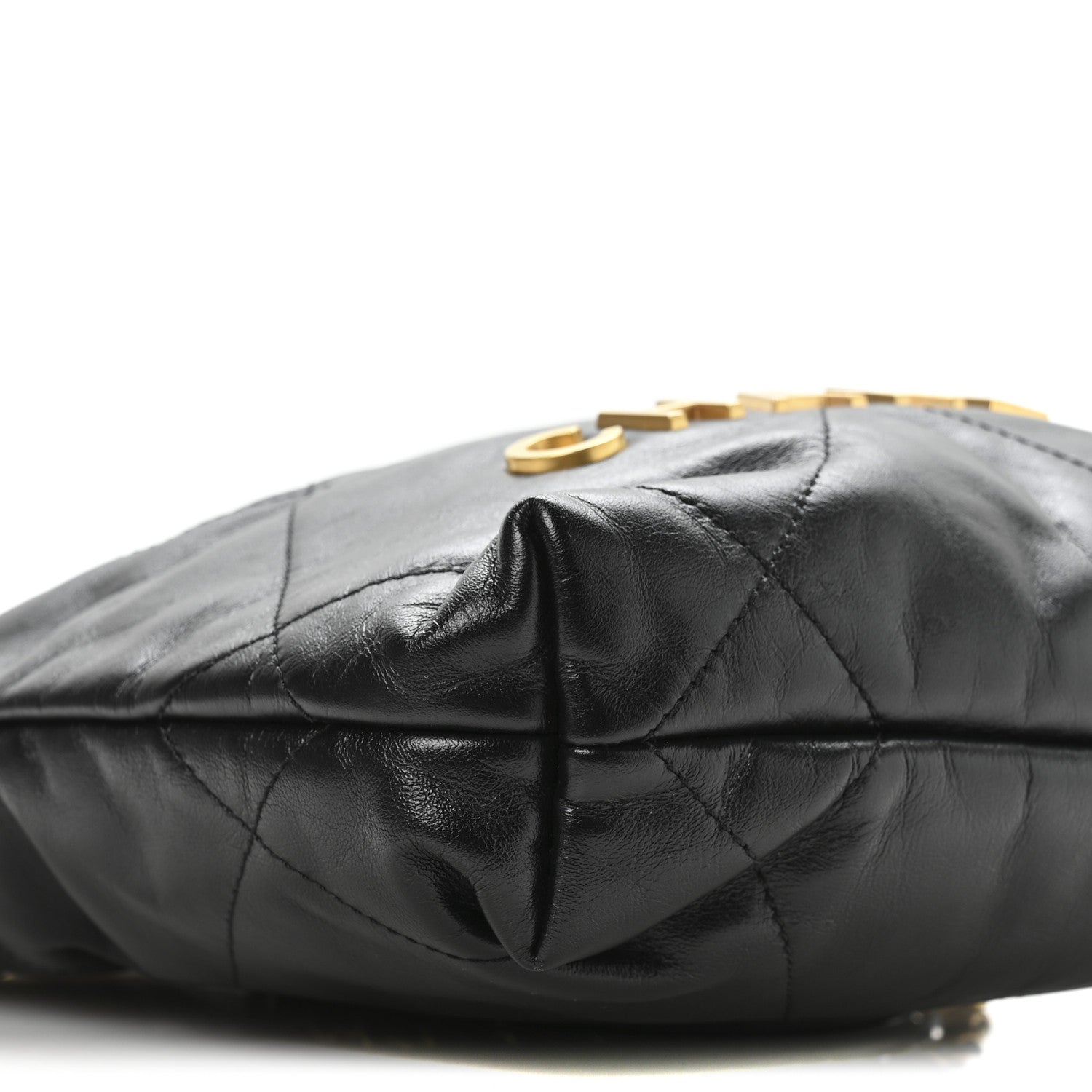 Chanel Shiny Calfskin Quilted Mini Chanel 22 Black