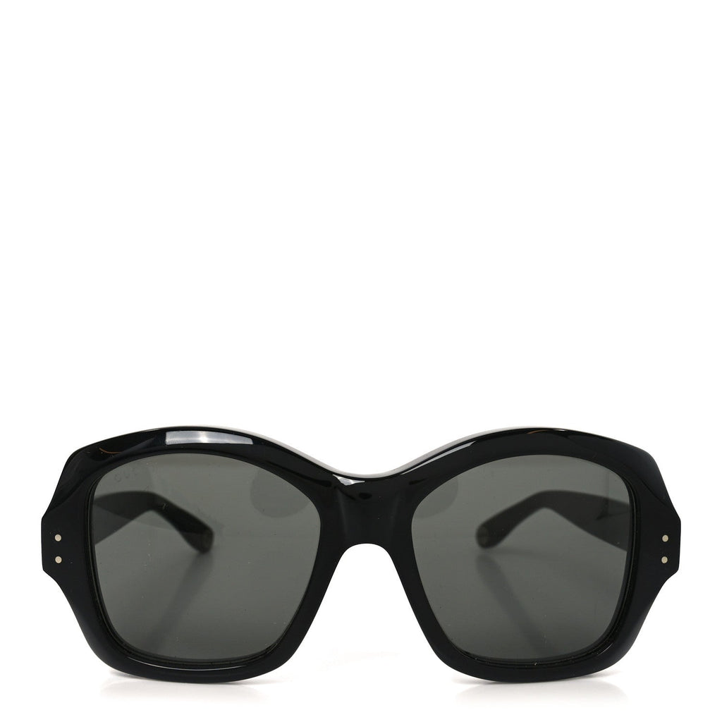 Gucci Acetate Rectangle Frame Sunglasses GG0624S Black