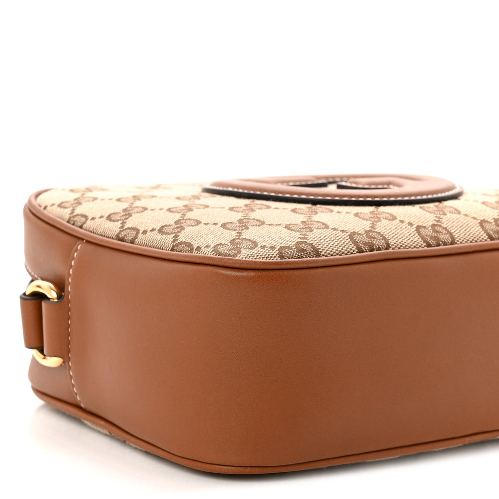 Gucci GG Supreme Calfskin Mini Blondie Bag Beige Ebony Sundial