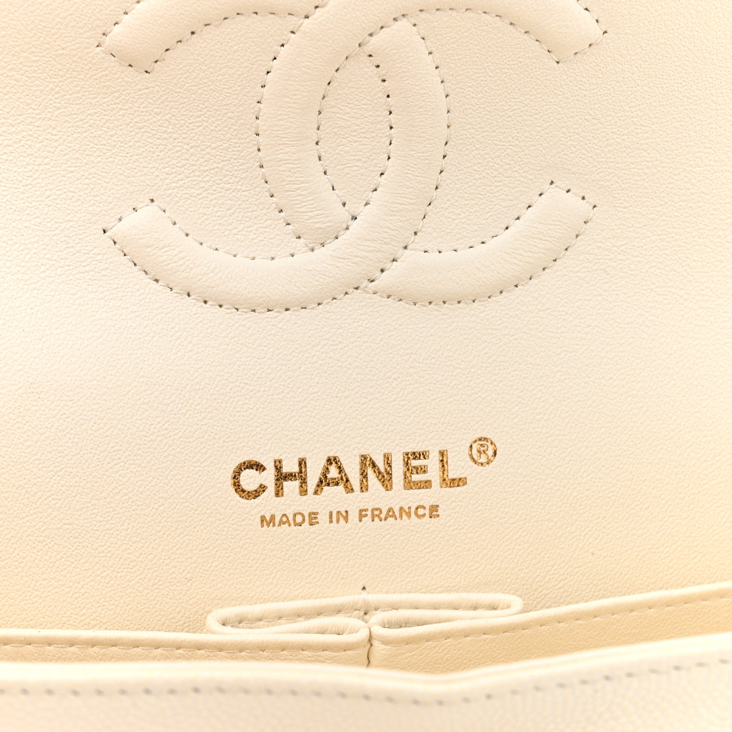 Chanel Caviar Quilted Medium Double Flap White