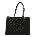 Chanel Caviar Quilted Grand Shopping Tote GST Black