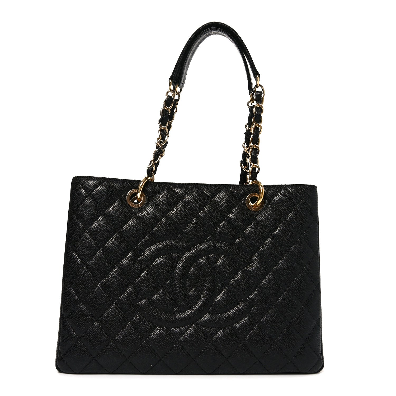 Chanel Caviar Quilted Grand Shopping Tote GST Black