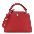 Louis Vuitton Taurillon Capucines BB Scarlet Red