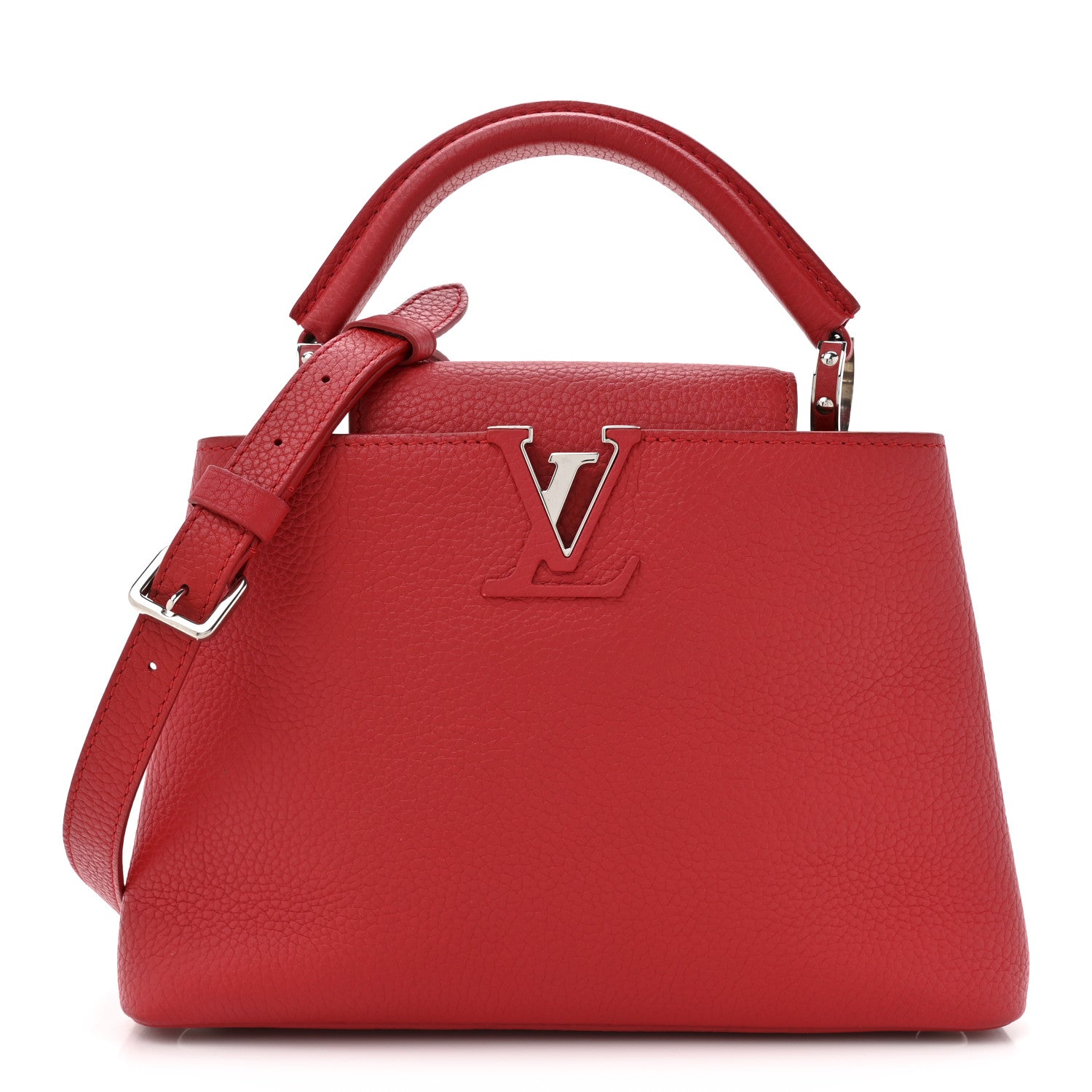 Louis Vuitton Taurillon Capucines BB Scarlet Red