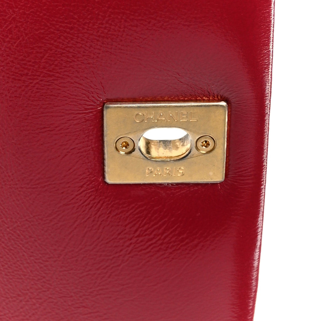 Chanel Shiny Lambskin Quilted Small Fashion Therapy Flap Bag Red