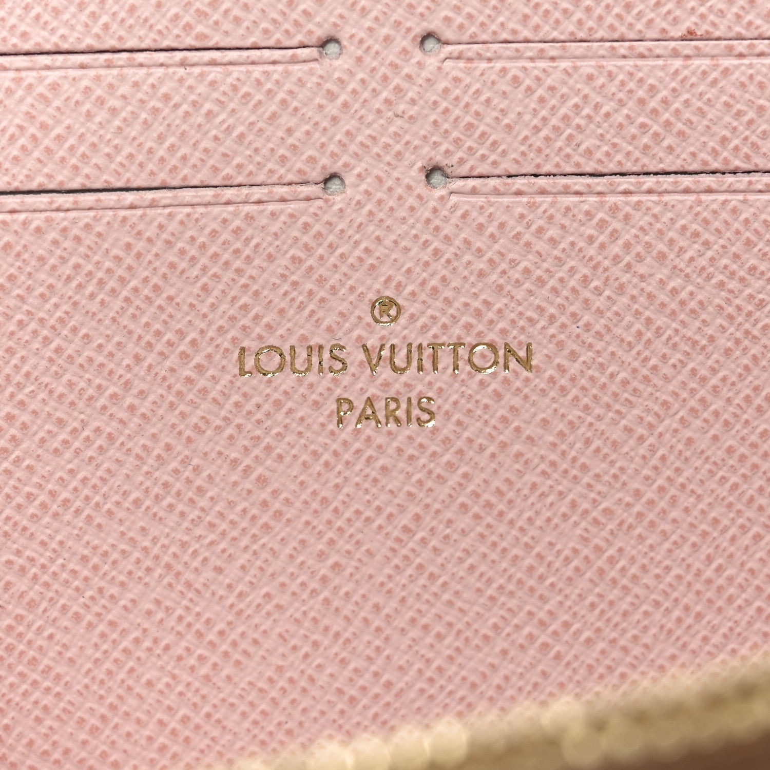 Louis Vuitton Damier Azur Clemence Wallet Rose Ballerine