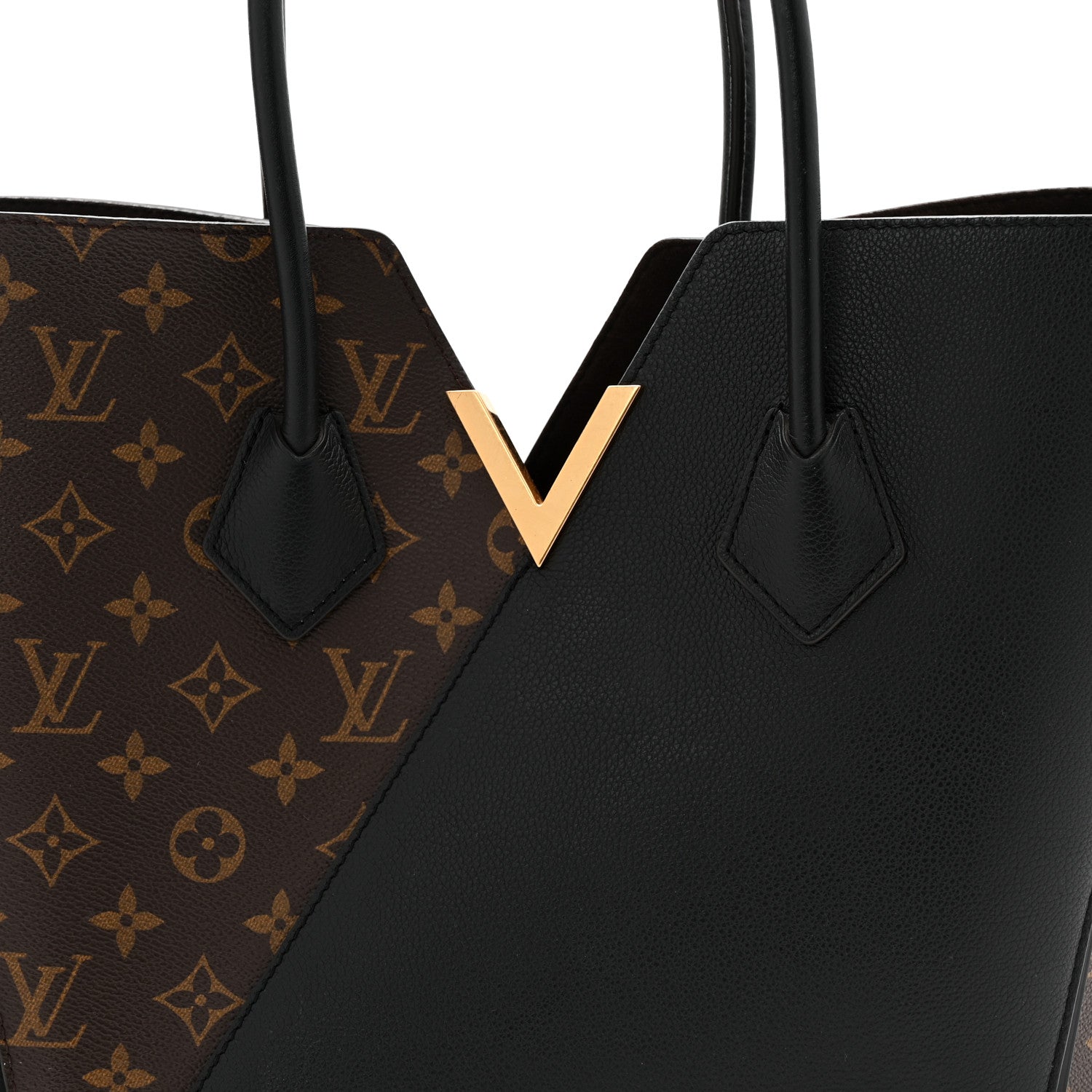 Louis Vuitton Calfskin Monogram Kimono Tote  Black
