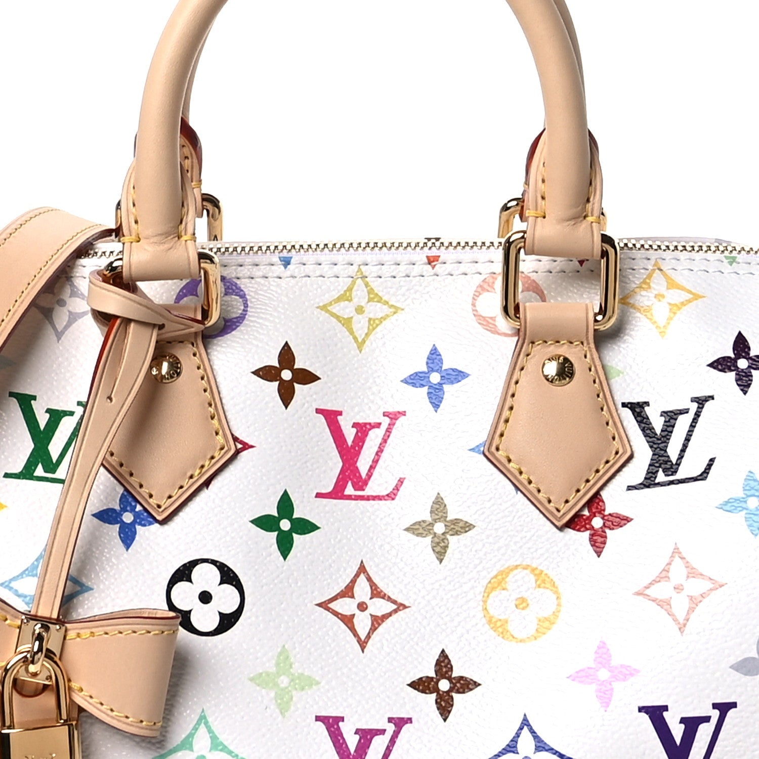 Louis Vuitton LV X TM Monogram Multicolor Speedy Bandouliere 25 White