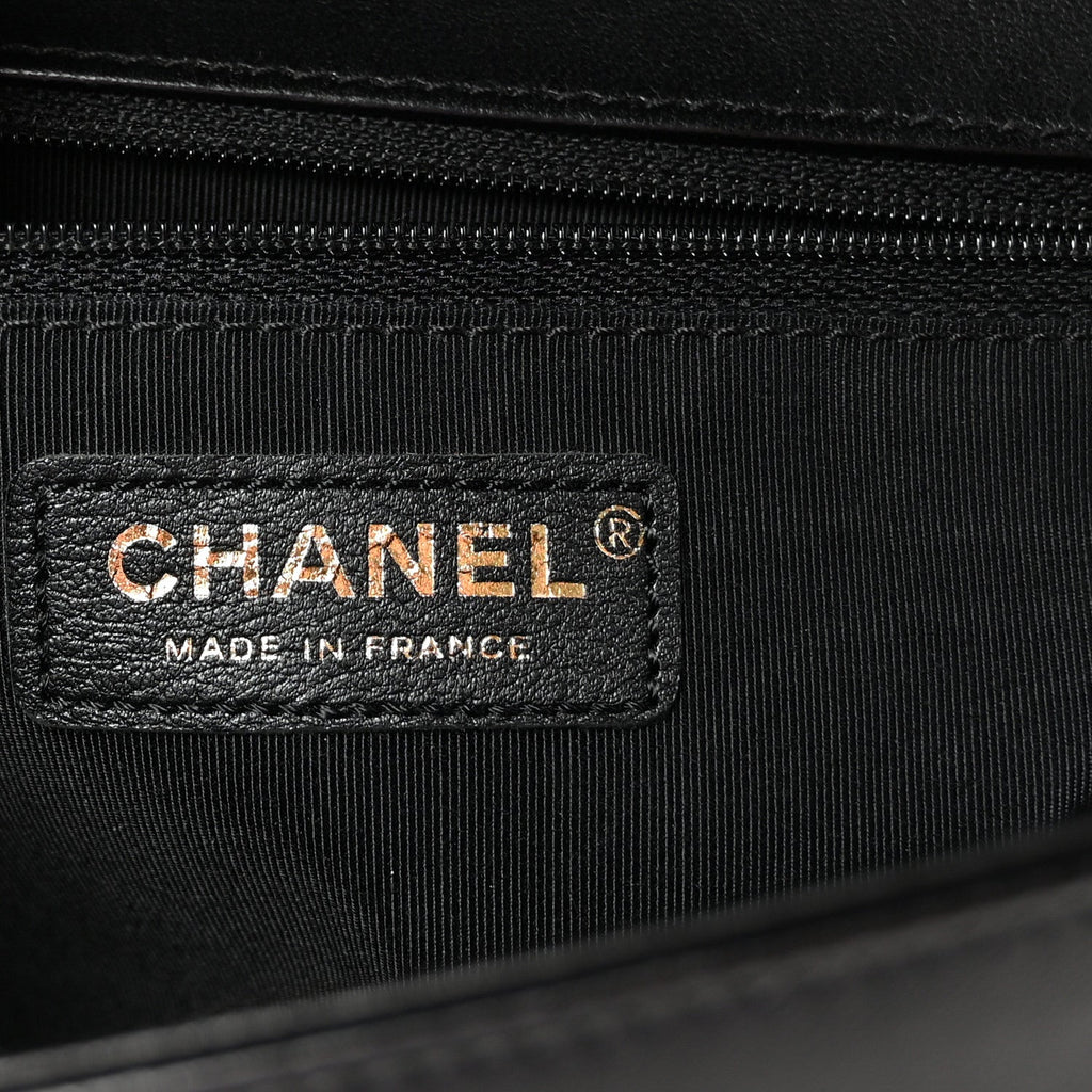 Chanel Lambskin Quilted New Medium Boy Flap Black