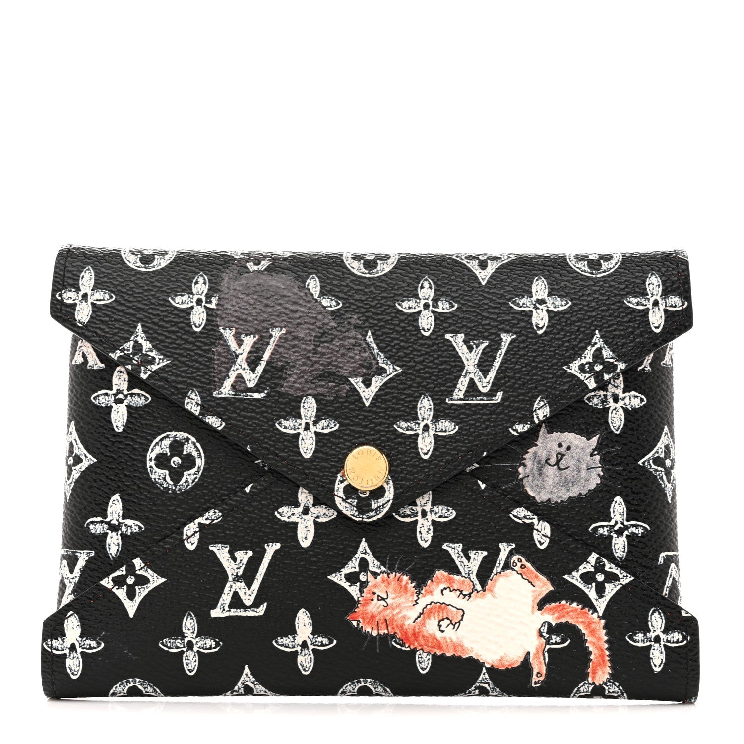 Louis Vuitton Catogram Medium Kirigami Pochette Black